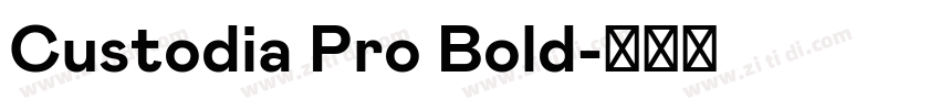 Custodia Pro Bold字体转换